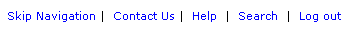 Global links for Skip Navigation, Contact Us, Help, and Search